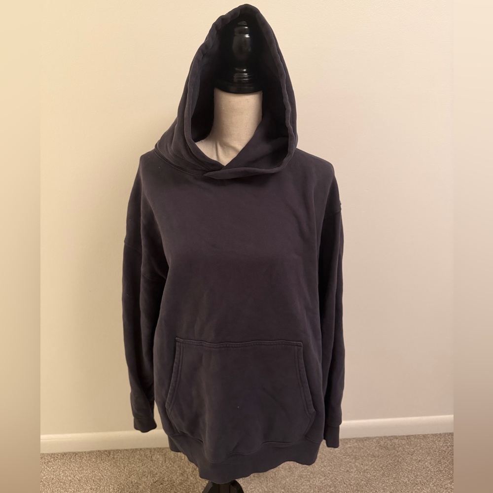 TNA Cozy Fleece Hoodie in Charcoal Gray